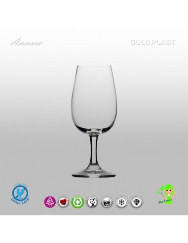 Degustační plastová sklenice, nerozbitná - 225ml, Gold Plast