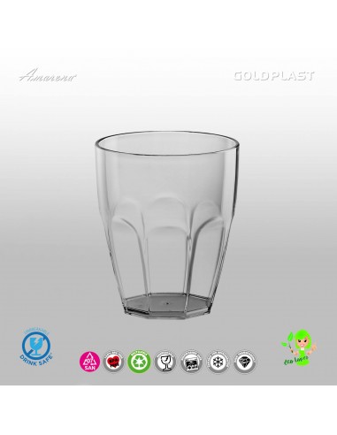 Plastová sklenice Summer, 355ml - nerozbitná, Gold Plast
