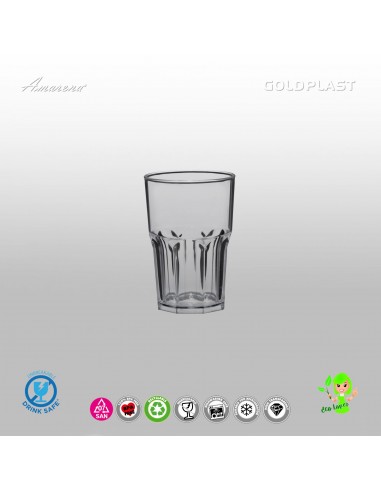 Plastová sklenice SHOT - 40ml, nerozbitná, Gold Plast