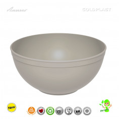 Plastová nerozbitná mísa Ø 235mm, objem 3,35l, krémová