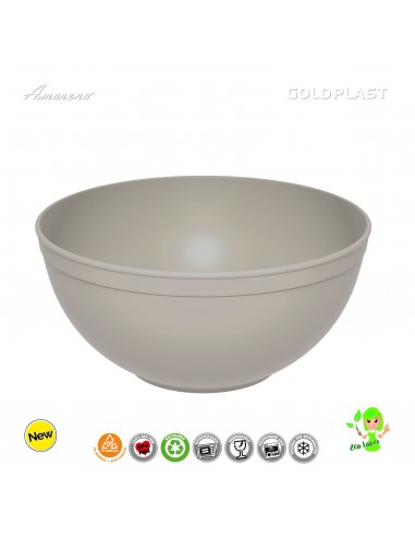Plastová nerozbitná mísa Ø 235mm, objem 3,35l, krémová