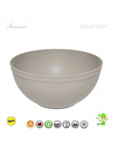 Plastová nerozbitná mísa Ø 235mm, objem 3,35l, krémová