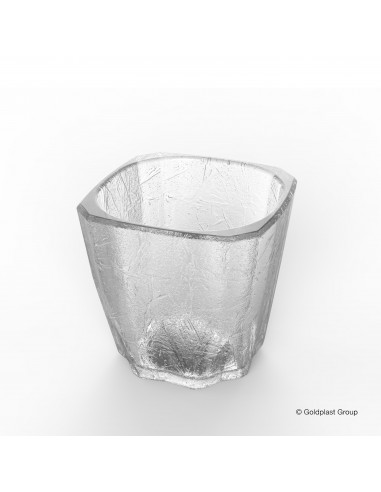 Plastová sklenice Mini drink cube, 200ml, nerozbitná - Gold Plast