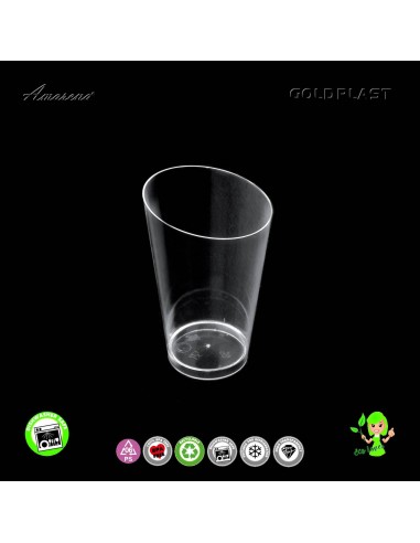 Plastová Finger food mini nádobka CONICO MAXI 120ml, Gold Plast, transparentní