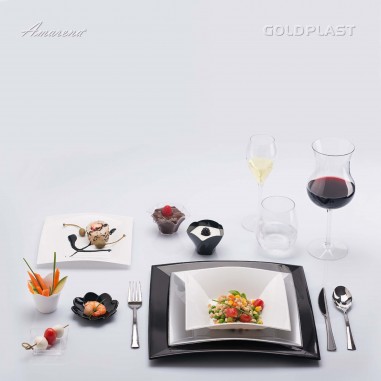 Plastový talíř dezertní  - různé barvy, Gold Plast