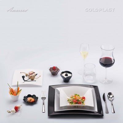 Plastový talíř dezertní  - různé barvy, Gold Plast