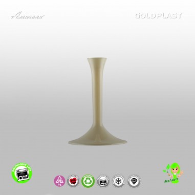 Plastová stopka na sklenice Flute, Calice, Coppa - Gold Plast, transparentní