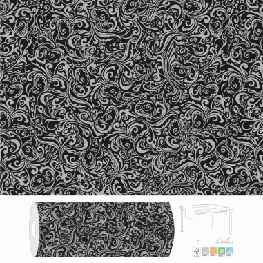 Šerpa z netkané textilie Lias černá,40x24m, Mank