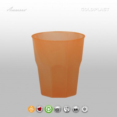 Plastová koktejlová sklenice 350ml - nerozbitná, Gold Plast, tyrkysova