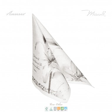 Smuteční papírové ubrousky Zum Abschied, 40x40cm, Mank