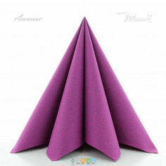 Fialové ubrousky z netkané textilie 40x40 cm, jednobarevné Mank