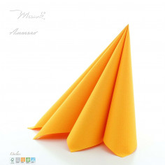 Oranžové ubrousky z netkané textilie 40x40cm, jednobarevné Mank 2