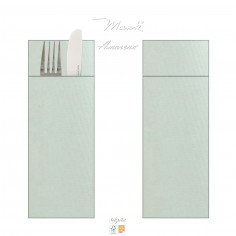 Příborník, obal na příbor papírový Softpoint, jednobarevný bílý, 40x33cm, Mank