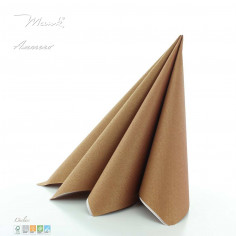 Bronzové ubrousky z netkané textilie 40x40cm, jednobarevné Mank 2