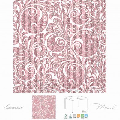 Slavnostní papírové ubrousky Jordan, bordové, 33×33 cm, 100ks