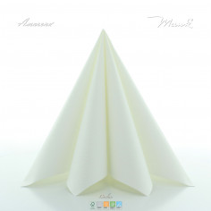 Ubrousky z netkané textílie bílé, 40x40cm