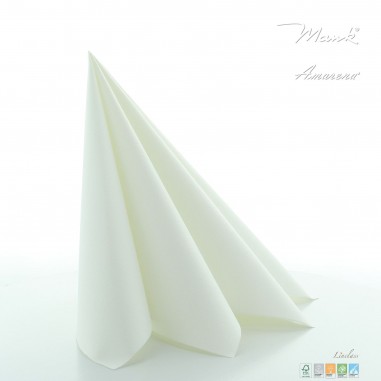 Ubrousky z netkané textílie bílé, 40x40cm