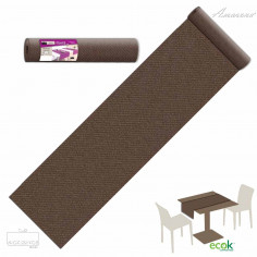 Šerpa na stůl z netkané textilie, jednobarevná Cacao-hnědá, 40cm x 24m, Pack Service