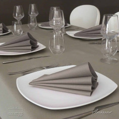 Šerpa na stůl z netkané textilie, jednobarevná Créta-hnědo-šedá, 40cm x 24m, Pack Service 2