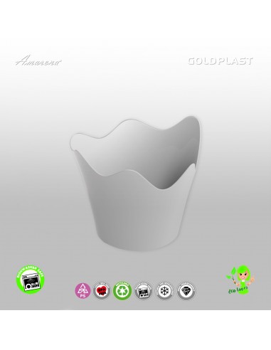 Plastová nádobka na Finger Food Rain, bíla,90ml - Gold Plast
