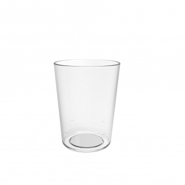 Nerozbitné plastové sklenice CONICO 400ml, čiré