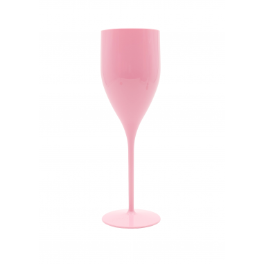 Nerozbitné sklenice Verona na sekt, prosecco 180ml, baby pink
