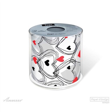 Toaletní papír Shower of Hearts