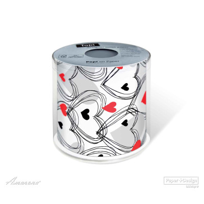 Toaletní papír Shower of Hearts