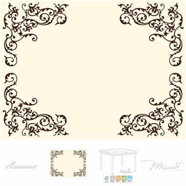 Prostírání na stůl pod talíře Airlaid Pomp