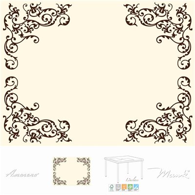 Prostírání na stůl pod talíře Airlaid Pomp