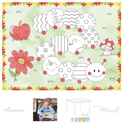 Dětské prostírání housenka