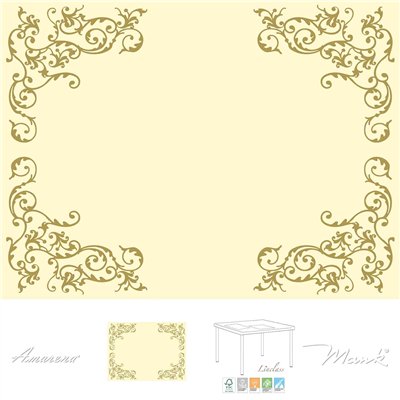 Prostírání na stůl pod talíře Airlaid Pomp