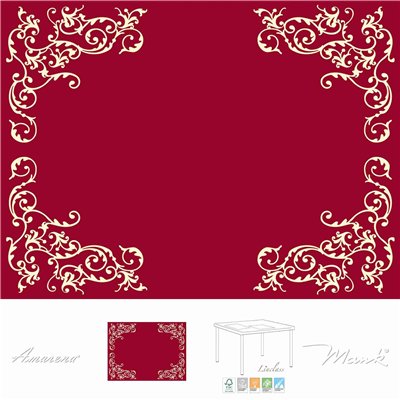 Prostírání na stůl pod talíře Airlaid Pomp