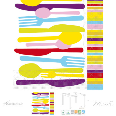 Dětské papírové ubrousky Filippa, 33x33cm, Mank