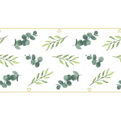 Slavnostní středová šerpa na stůl Eukalyptus, 33cmx20m,...