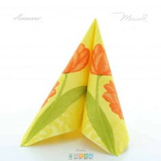 Květinové ubrousky Airlaid Sally, 40x40cm, Mank