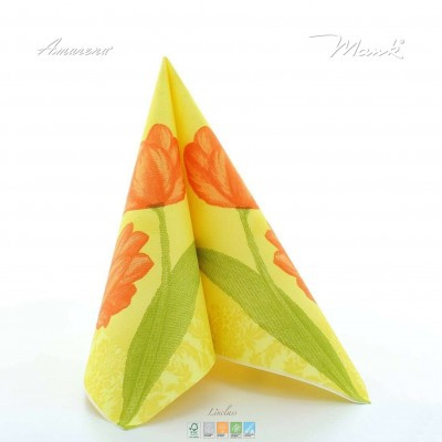 Květinové ubrousky Airlaid Sally, 40x40cm, Mank