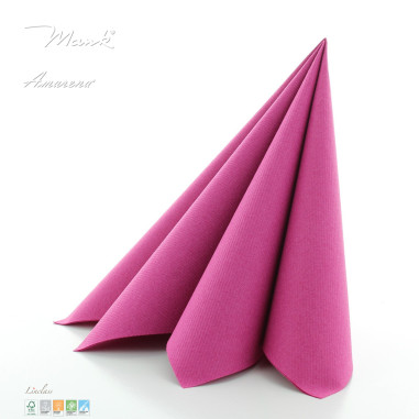 Cyklamenové ubrousky z netkané textilie, 40x40cm, jednobarevné Mank