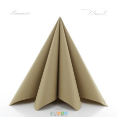 Ubrousky z netkané textilie 40x40cm,  přírodní hnědá barva