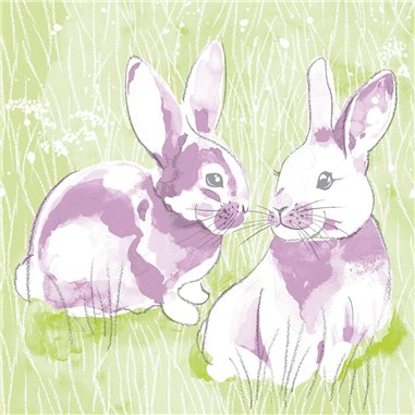 Velikonoční ubrousky z netkané textilie Lilly a Lenny