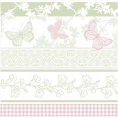 Ubrousky na svatbu/oslavu Astrid s motýlky