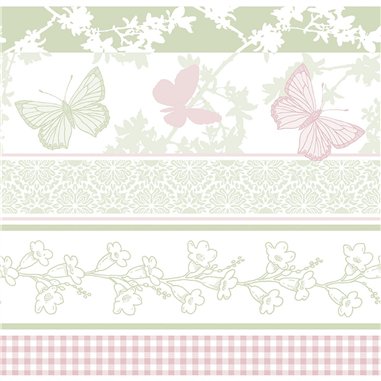 Ubrousky na svatbu/oslavu Astrid s motýlky