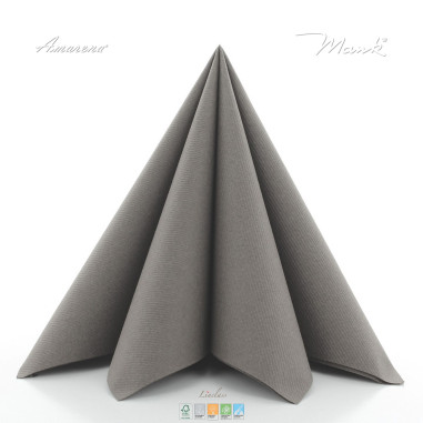 Béžovo-šedé ubrousky z netkané textilie, 40x40cm