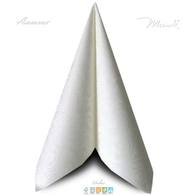 Slavnostní ubrousky z netkané textilie Lias, 40cmx40cm, bílé