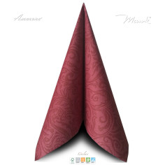 Slavnostní ubrousky z netkané textilie Lias, 40cmx40cm, bordová