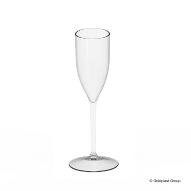 Plastové sklenice na sekt, prosecco, 110ml, transparentní