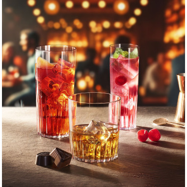 Nerozbitné plastové sklenice HB long drink Torino, 420ml