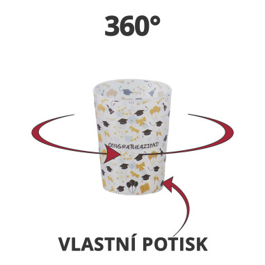 Nerozbitné plastové sklenice s vlastním potiskem, 120ml