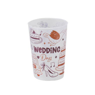 Nerozbitné plastové sklenice s vlastním potiskem, 500 ml, širší