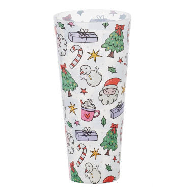 Nerozbitné plastové sklenice s vlastním potiskem, 600 ml